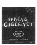 KIES SPRING CABERNET 2004 CABERNET SAUVIGNON ESTATE GROWN 5 GENERATIONS