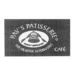 PAV'S PATISSERIE CAFE THE HEALTHY ALTERNATIVE FRIENDLY AUSTRALIAN