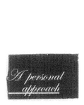 A PERSONAL APPROACH