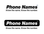 PHONE NAMES KNOW THE NAME. KNOW THE NUMBER.