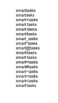 SMARTTASKS ; SMARTASKS ; SMART+TASKS ; SMART@TASKS
