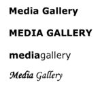 MEDIA GALLERY ; MEDIAGALLERY