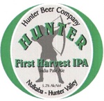 HUNTER FIRST HARVEST IPA INDIA PALE ALE HUNTER BEER COMPANY NULKABA - HUNTER VALLEY
