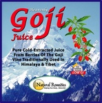 HEAVENLY GOJI JUICE PURE COLD-EXTRACTED JUICE FROM BERRIES OF THE GOJI VINE TRADITIONALLY USED IN HIMALAYA & TIBET NATURAL REMEDIES HELPING YOUR BODY... NATURALLY!