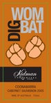 WOMBAT DIG KIDMAN COONAWARRA WINES COONAWARRA CABERNET SAUVIGNON 2005