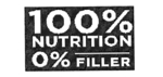100% NUTRITION 0% FILLER