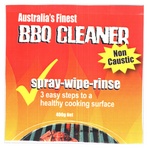 AUSTRALIA'S FINEST BBQ CLEANER NON CAUSTIC SPRAY-WIPE-RINSE 3 EASY STEPS TO A HEALTHY COOKING SURFACE