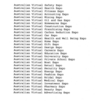 AUSTRALIAN VIRTUAL SAFETY EXPO ; AUSTRALIAN VIRTUAL HEALTH EXPO ; AUSTRALIAN VIRTUAL FITNESS EXPO ; AUSTRALIAN VIRTUAL ACCOUNTING EXPO