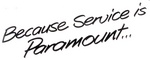 BECAUSE SERVICE IS PARAMOUNT...