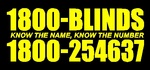 1800-BLINDS KNOW THE NAME, KNOW THE NUMBER 1800-254637