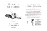 HENRY'S CROSSING SINGLE VINEYARD 2006 CABERNET SAUVIGNON TISDALL VICTORIA PRODUCED BY TISDALL WINERY