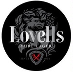 LOVELLS PURE LAGER BREWED BY MASTER DRINKING M C SINCE 2002