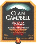 CLAN CAMPBELL THE NOBLE SCOTCH WHISKY SINCE 1266, THE COURAGE AND SOLIDARITY OF THE CAMPBELL CLAN HAVE HELPED TO SHAPE THE HISTORY OF SCOTLAND. IN CONCORDIA AMICITIA