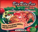 BUN RIEU CUA AN LIEN VERMICELLE AU BOUILLON DE CRABES INSTANTANEE ORIENTAL STYLE INSTANT VERMICELLI SOUR CRAB FLAVOUR SOUP