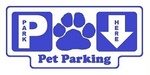 P PARK HERE PET PARKING