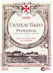 CHATEAU GAZIN POMEROL APPELLATION POMEROL CONTROLEE MISE EN BOUTEILLES AU CHATEAU ANCIEN DOMAINE DES HOSPITALIERS