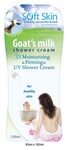 SOFT SKIN GLOBALLY SUCCESSFUL BRAND DESIGNED IN US GOAT'S MILK SHOWER CREAM 3X MOISTURIZING & FIRMING & UV SHOWER CREAM FOR HEALTHY SKIN