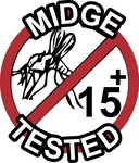 MIDGE TESTED 15+ ; MIDGE TESTED 8+ ; MIDGE TESTED 9+ ; MIDGE TESTED 10+