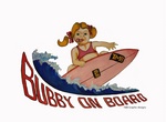 BUBBY ON BOARD TMB GRAPHIC DESIGNS TMB BUB