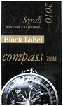SYRAH 2010 WINE OF CALIFORNIA BLACK LABEL COMPASS