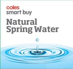 COLES SMART BUY NATURAL SPRING WATER