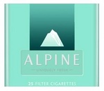ALPINE UNIQUELY FRESH 25 FILTER CIGARETTES