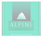 ALPINE UNIQUELY FRESH 25 FINESSE CIGARETTES