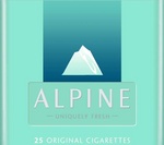 ALPINE UNIQUELY FRESH 25 ORIGINAL CIGARETTES
