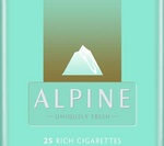 ALPINE UNIQUELY FRESH 25 RICH CIGARETTES