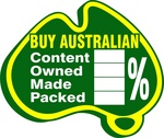 BUY AUSTRALIAN CONTENT OWNED MADE PACKED %