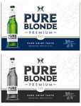 PURE BLONDE PREMIUM PURE CRISP TASTE HERSBRUCKER HOPS