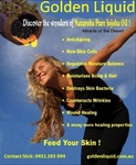 GOLDEN LIQUID DISCOVER THE WONDERS OF NATUROBAPURE JOJOBA OIL! MIRACLE OF THE DESERT ANTI-AGEING NEW SKIN CELLS REGULATES MOISTURE BALANCE MOISTURISES SCALP & HAIR DESTORYS SKIN BACTERIA COUNTERACTS WRINKLES WOUND HEALING & MANY MORE HEALING PROPERTIES FE