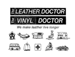 THE LEATHER DOCTOR THE VINYL DOCTOR WE MAKE LEATHER LIVE LONGER