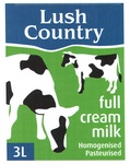 LUSH COUNTRY FULL CREAM MILK HOMOGENISED PASTEURISED