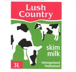 LUSH COUNTRY SKIM MILK HOMOGENISED PASTEURISED