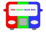 RED GREEN BLUE BUS