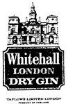 WHITEHALL  LONDON DRY GIN  TAPLOWS LIMITED LONDON  PRODUCE OF ENGLAND