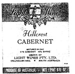 HILLCREST LIGHT WINES CHANDLERS HILL