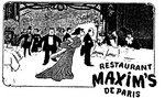 MAXIM'S RESTAURANT DE PARIS
