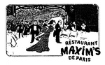 MAXIM'S RESTAURANT DE PARIS