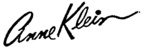 ANNE KLEIN