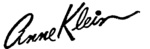 ANNE KLEIN