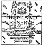 HIGHLAND RESERVE HR HAMISH ROBERTSON & CO LTD