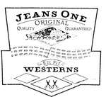 JEANS ONE ORIGINAL EZI-FIT WESTERNS