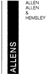 ALLENS  ALLEN, ALLEN & HEMSLEY