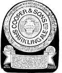 COOPER & SONS LTD SPARKLING ALE BREWED EXPRESSLY NATURALLY BREWED UPPER KENSINGTON BREWERY