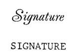 SIGNATURE