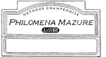 PHILOMENA MAZURE METHODE CHAMPENOISE 1980