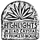 HIGHLIGHTS IN LEAD CRYSTAL BY PRINCESS HOUSE