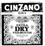 CINZANO EXTRA DRY VERMOUTH FONDATA A TORINO